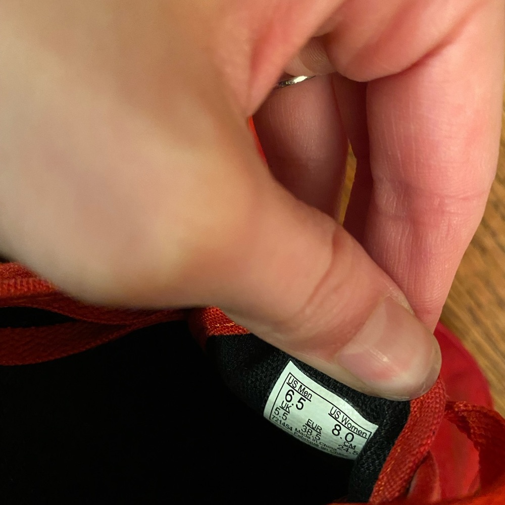 Red vans- womens 8